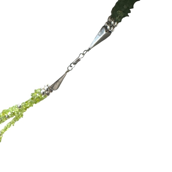 Stunnimg Jay king DRT jade leaf & peridot statement southwestern necklace - Picture 10 of 11